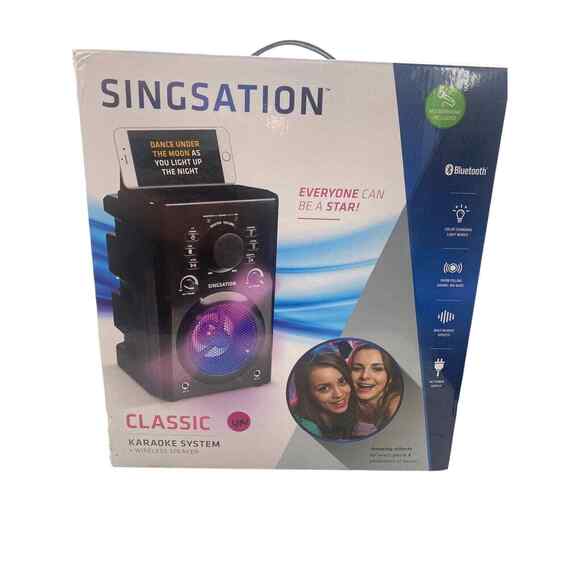 Karaoke Machine Singsation Full Karaoke System for Adults or Kids with Bluetooth - Picture 1 of 8